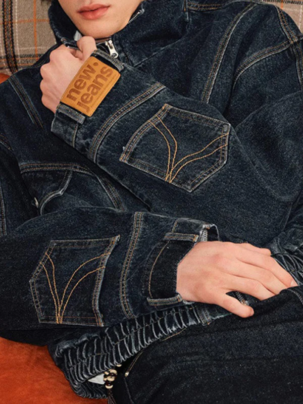 Retro Reverse Wash Denim Jacket - Image 2