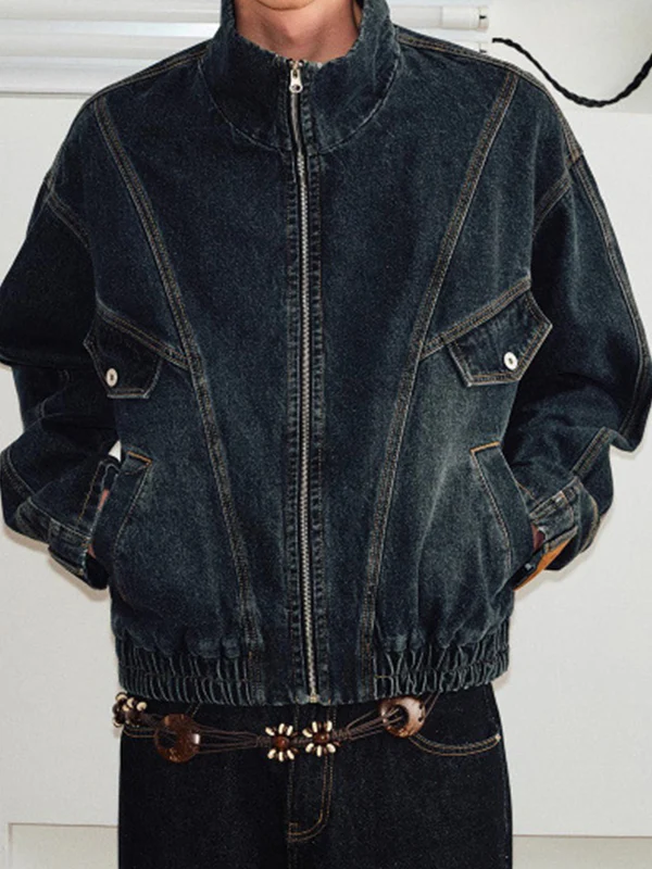 Retro Reverse Wash Denim Jacket - Image 3