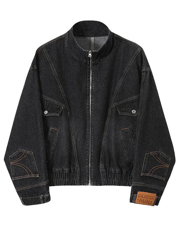 Retro Reverse Wash Denim Jacket - Image 5
