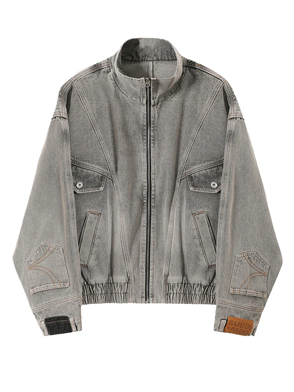 Retro Reverse Wash Denim Jacket - Image 6