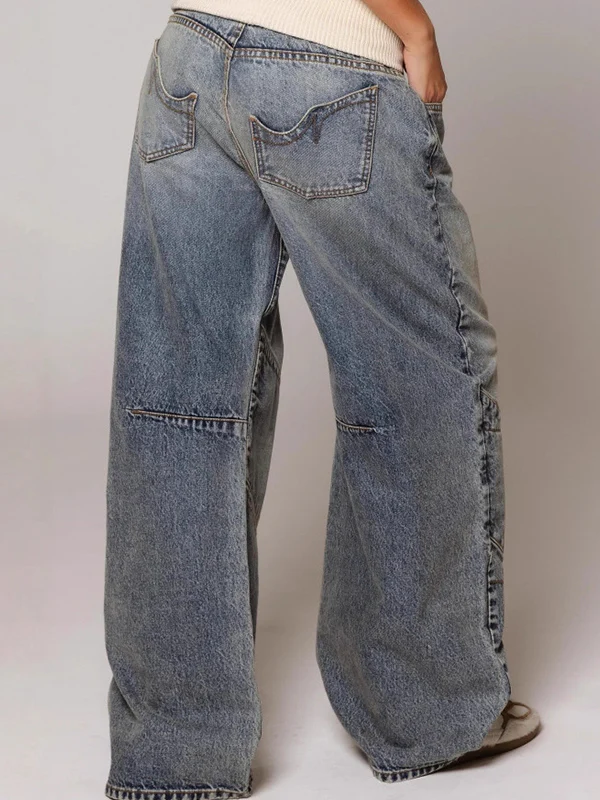 Retro Street Distressed Boyfriend Jeans - Image 3