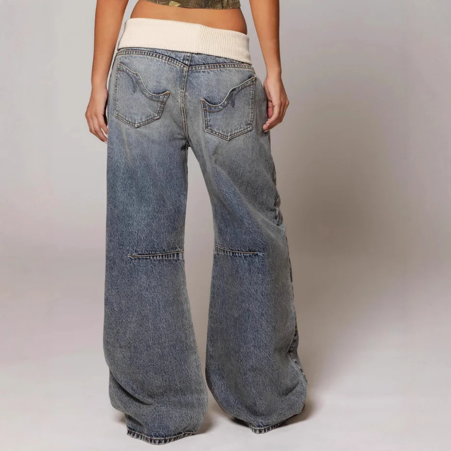 Retro Street Distressed Boyfriend Jeans - Image 4