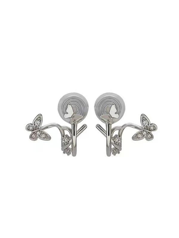 Rhinestone Butterfly Ear Cuffs - Image 6
