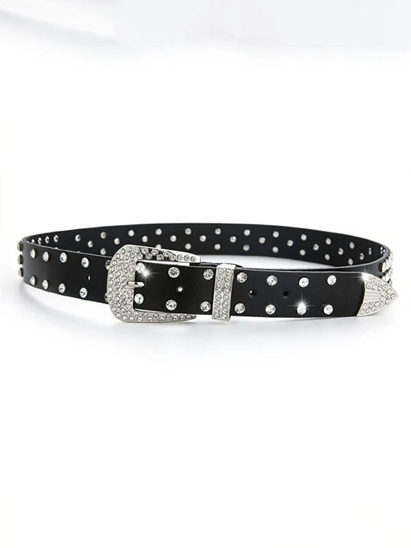Rhinestone Skull Buckle Belt - Image 8