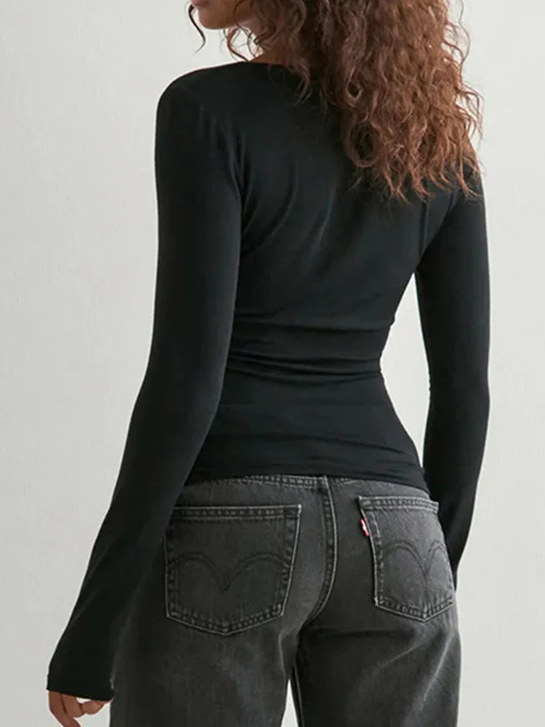 Ruffled Basic Long Sleeve - Image 4
