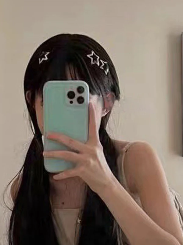 Silver Hollow Out Star Hair Clip - Image 5