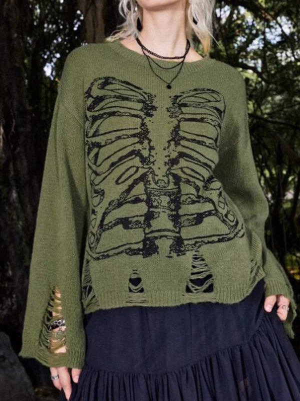 Skeletal Individuality Trend Long Sleeve - Image 4