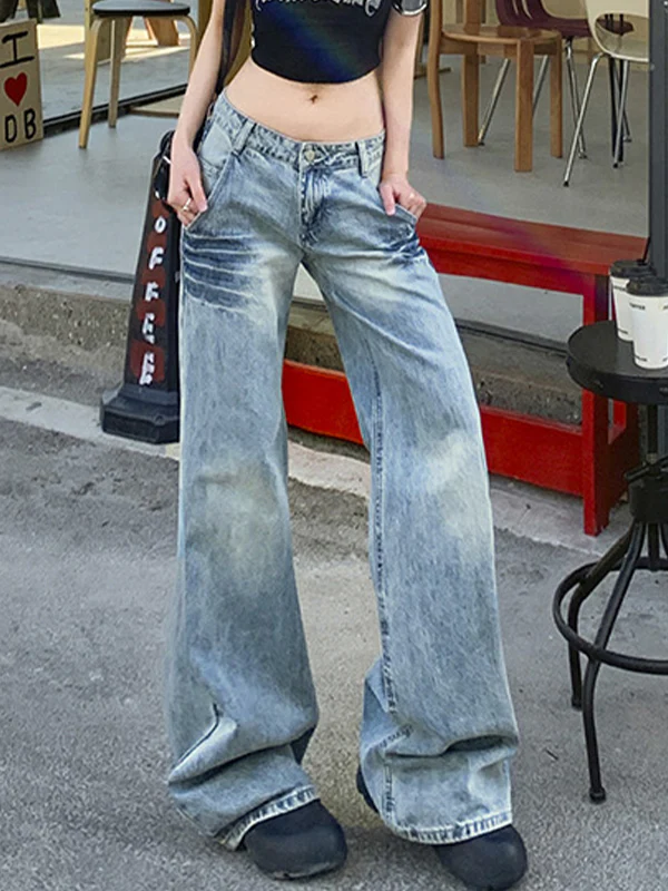 Skinny Versatile Wide Leg Boyfriend Jeans - Image 2