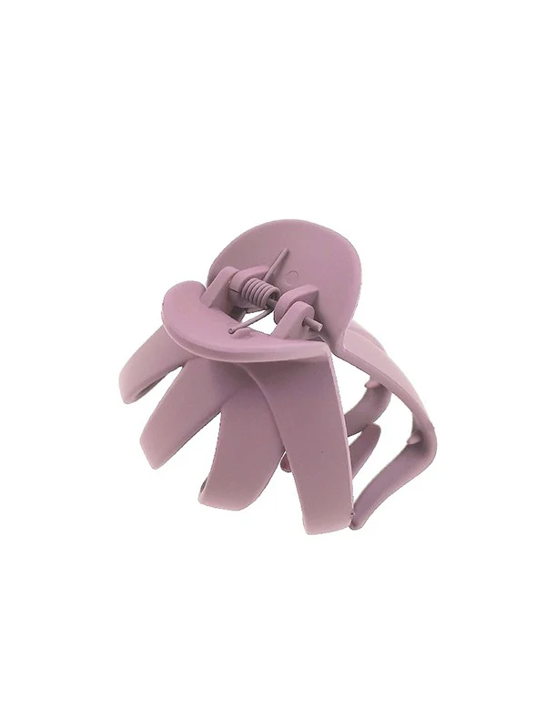 Solid Color Frosted Hair Claw Clip - Image 3