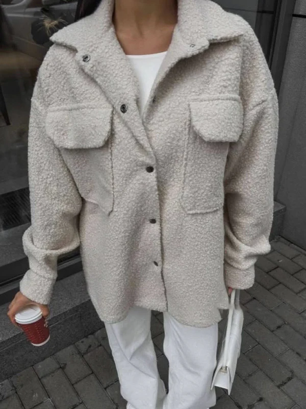 Solid-Coloured Casual Wear Jacket - Image 2