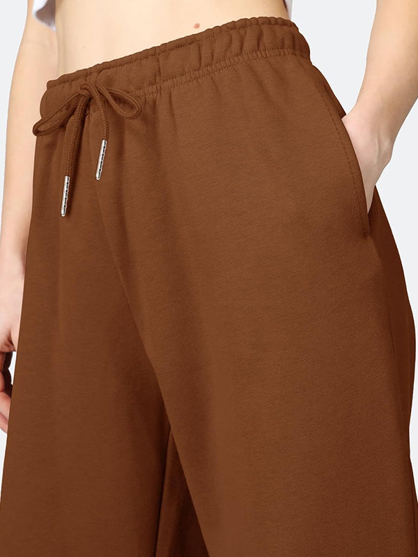 Solid Drawstring Loose Sweatpants - Image 9