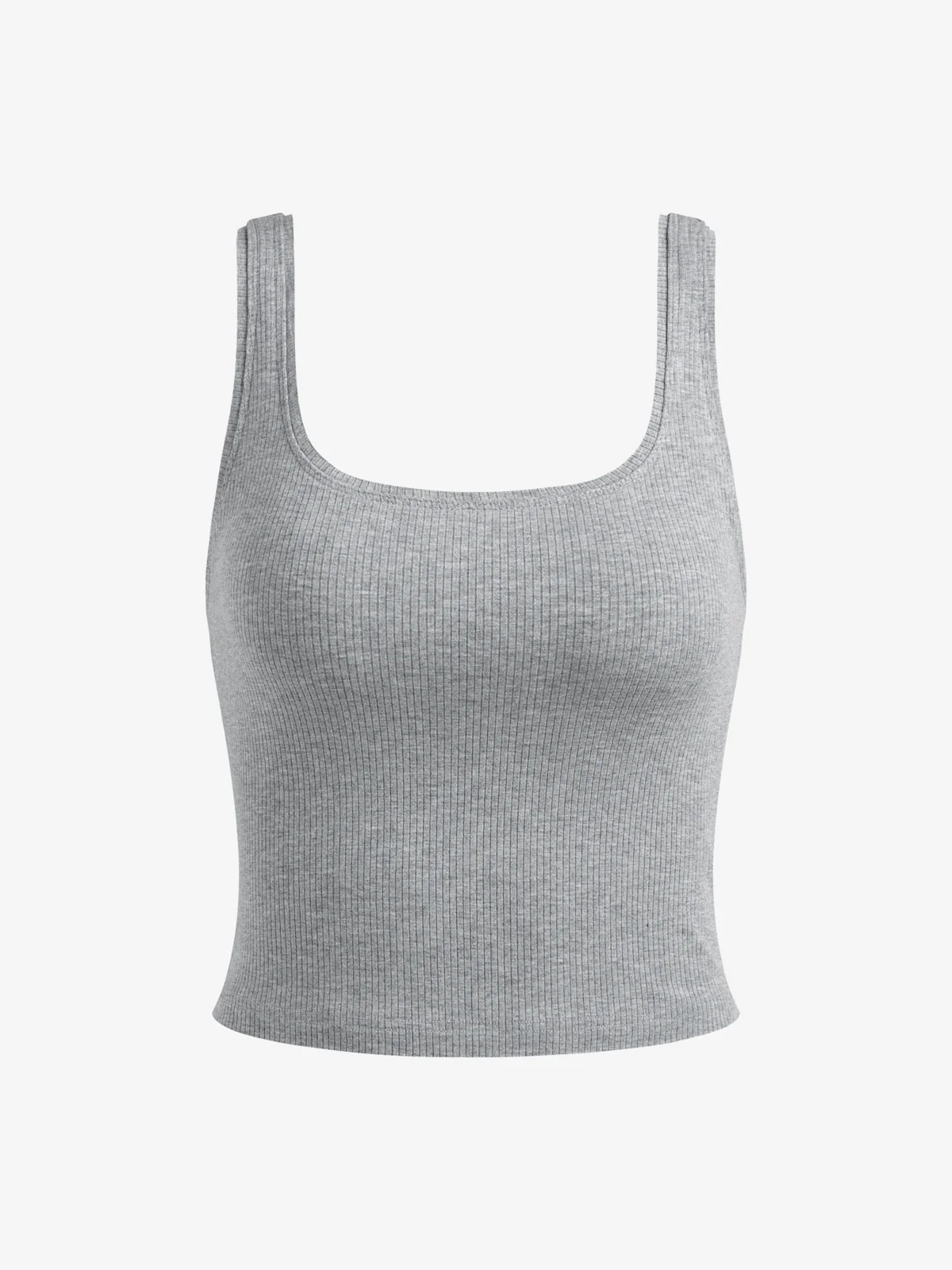 Solid U Neck Slim Tank Top - Image 6