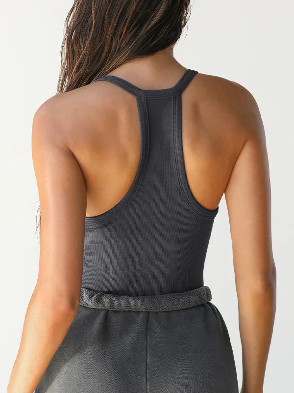 Solid V Neck Slim Knit Cami Top - Image 18