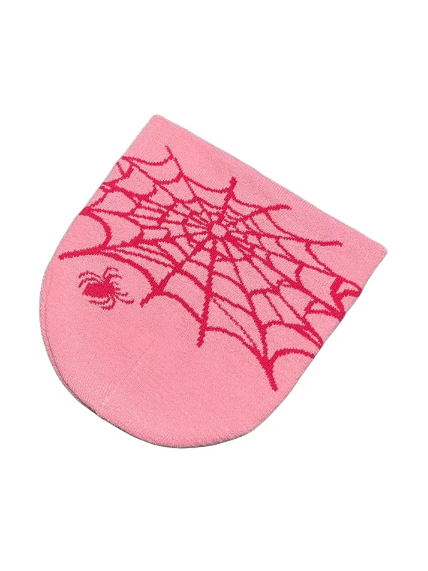 Spider Web Jacquard Warm Beanie Hat - Image 10