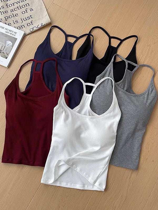Sports Bra Built-In Pads Cami Top - Image 7