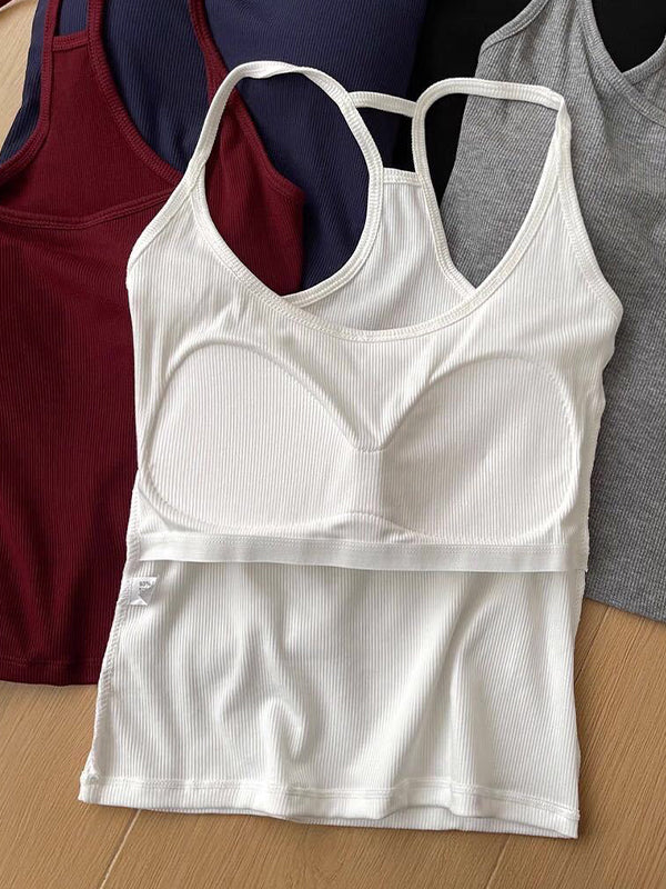Sports Bra Built-In Pads Cami Top - Image 8