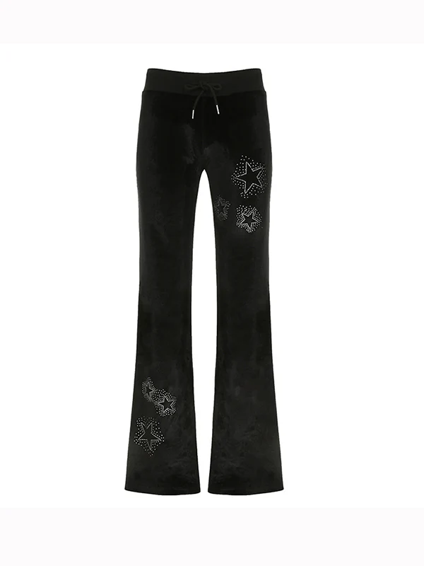 Star Print Flare Leg Pants - Image 13