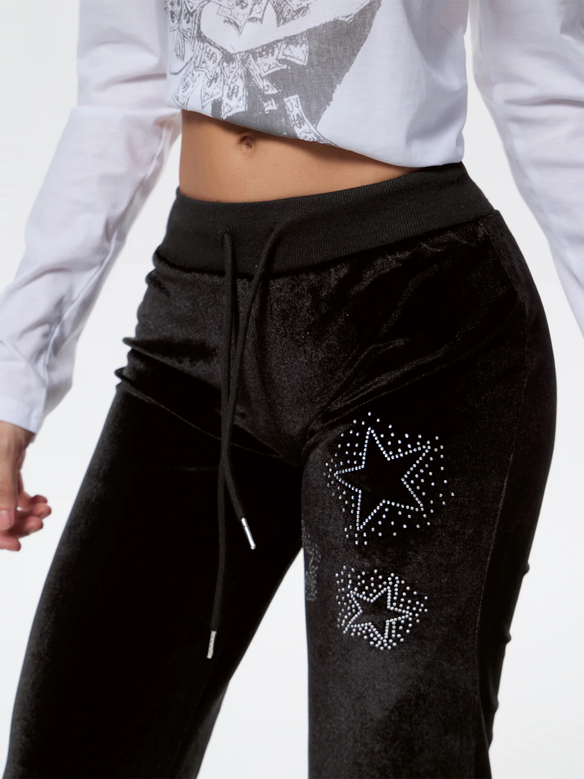 Star Print Flare Leg Pants - Image 5