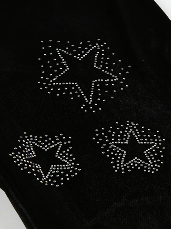 Star Print Flare Leg Pants - Image 8