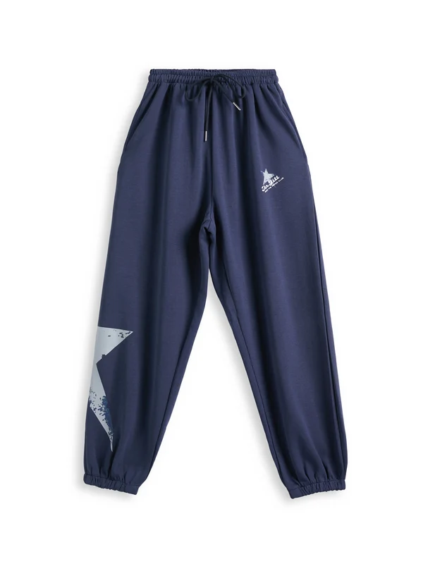 Star Print High Waist Stretchy Sweatpants - Image 8
