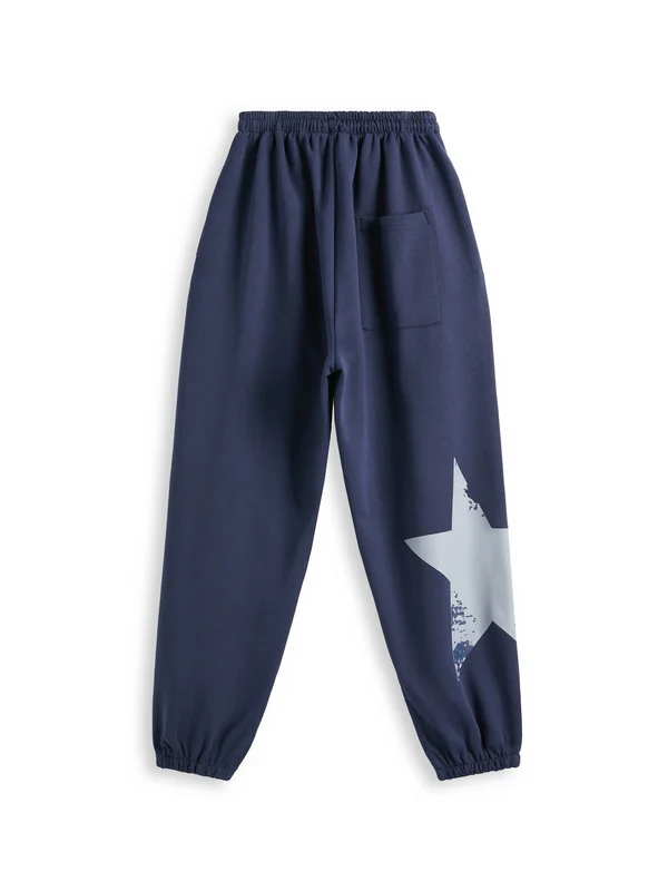 Star Print High Waist Stretchy Sweatpants - Image 9
