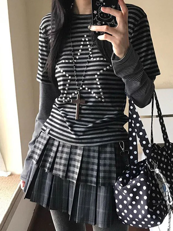 Star Studded Stripe Long Sleeve