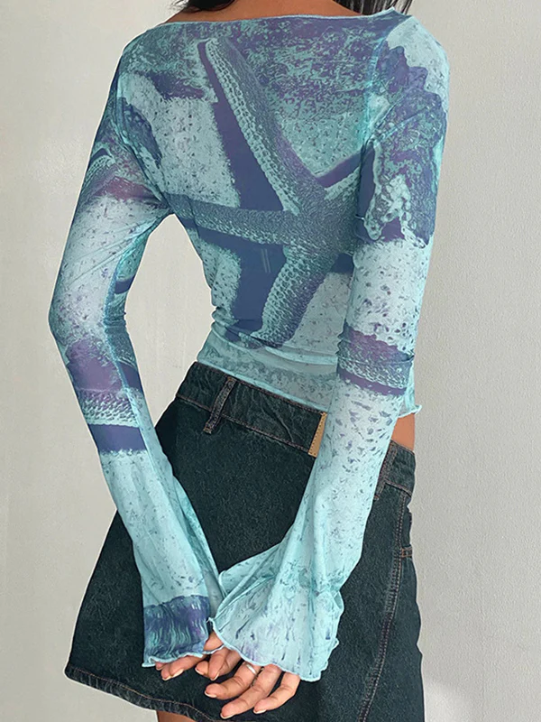 Starfish Print Long Sleeve - Image 3