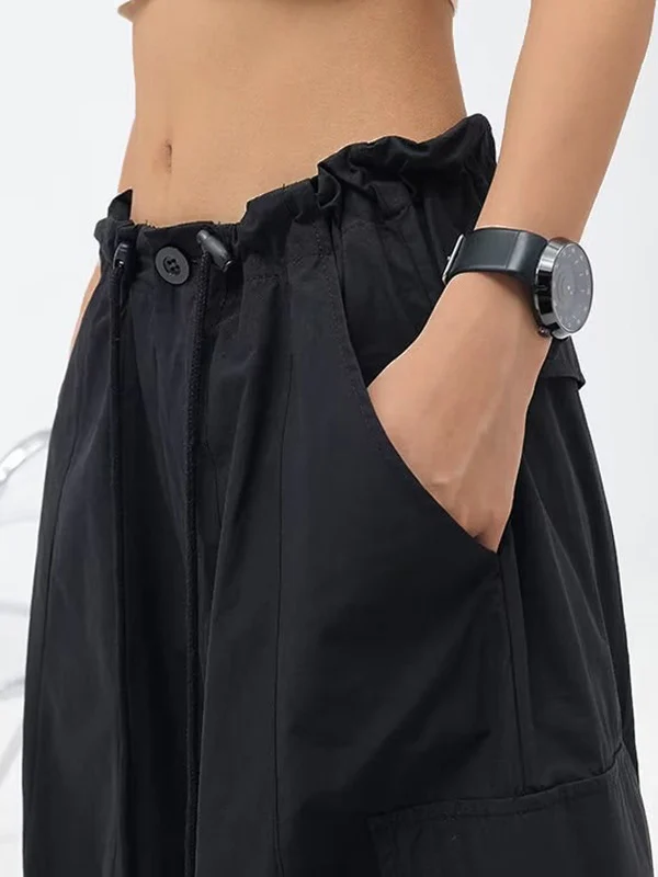 Street Pocket Patch Loose Cargo Pants - Image 10
