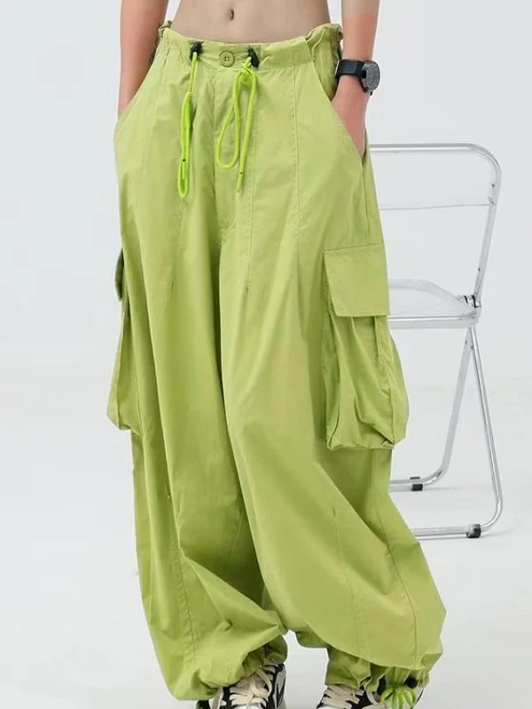 Street Pocket Patch Loose Cargo Pants - Image 2