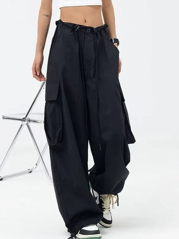 Street Pocket Patch Loose Cargo Pants - Image 5
