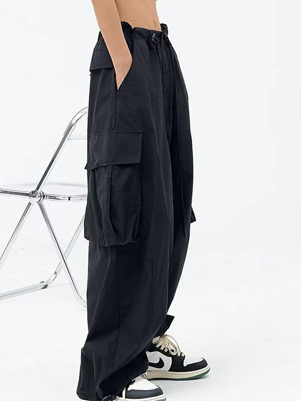 Street Pocket Patch Loose Cargo Pants - Image 8