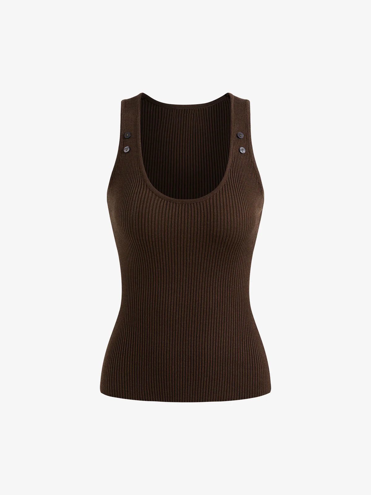 Studded Button Tank Top - Image 5
