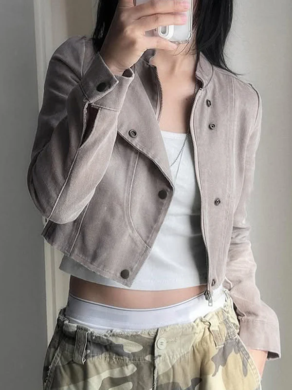 Suede Motorcycle Jacket