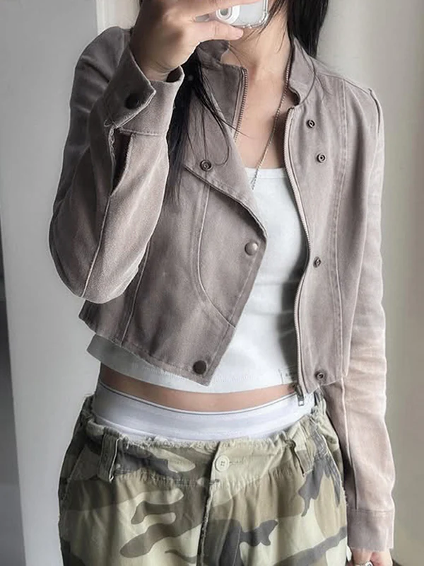 Suede Motorcycle Jacket - Image 2