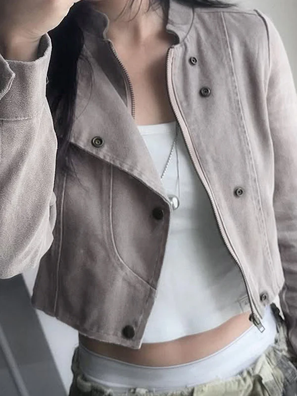 Suede Motorcycle Jacket - Image 4