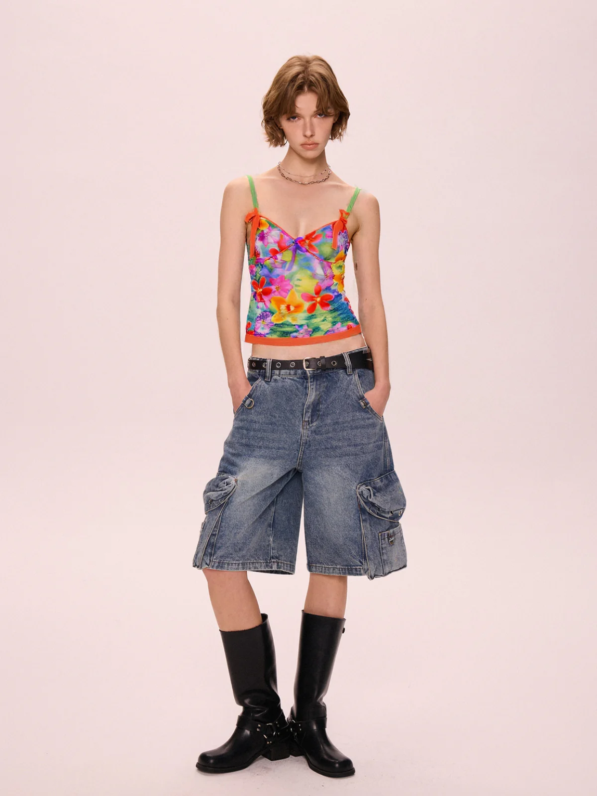 Sweet Spice Girl Bow Tie Cami Top - Image 5