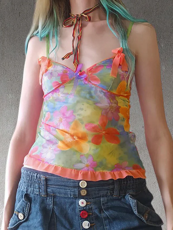 Sweet Spice Girl Bow Tie Cami Top - Image 7