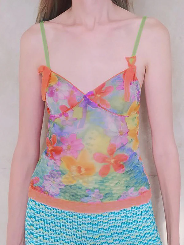 Sweet Spice Girl Bow Tie Cami Top - Image 8
