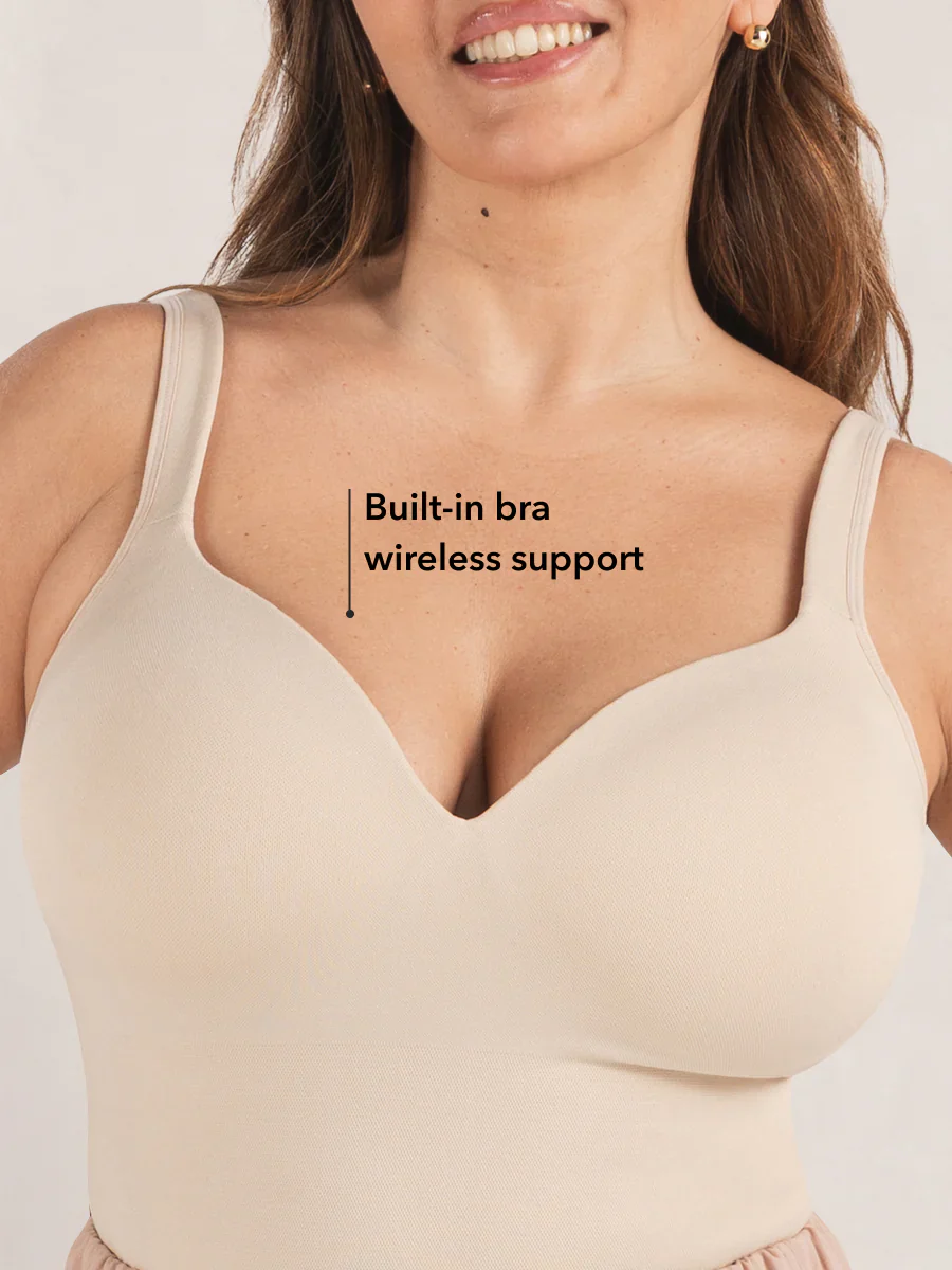 Sweetheart Built-In Bra Shaper Cami Top - Image 10