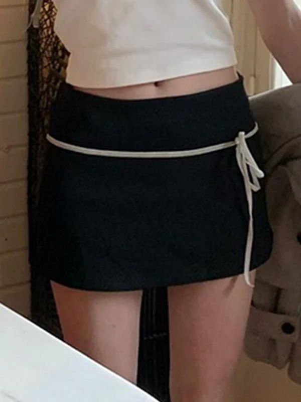Temperament Minimalist Foundation Mini Skirt - Image 3