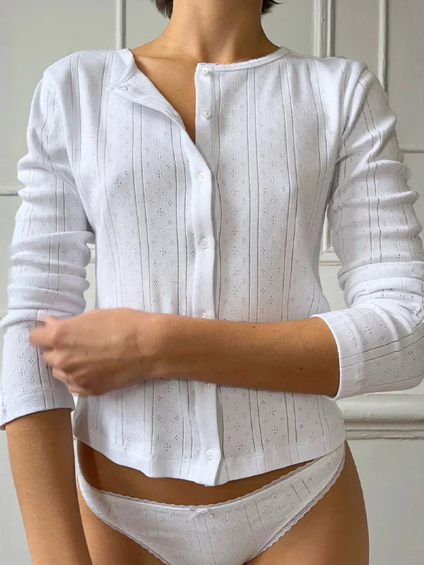 Textured Jacquard Cardigan - Image 4