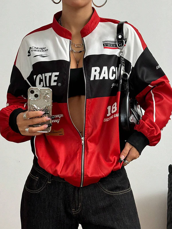 Trendy Motorcycle Jacket - Image 4