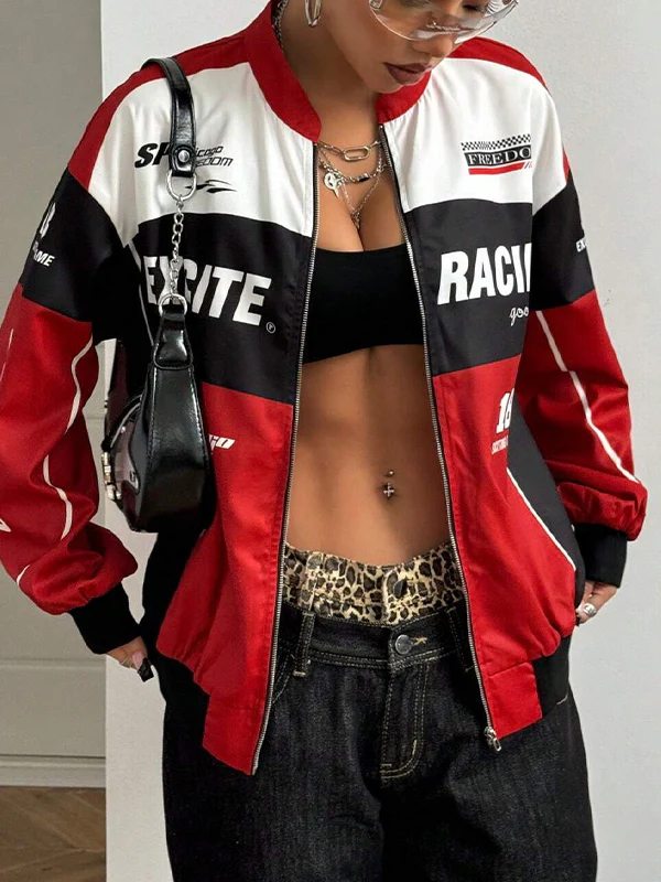 Trendy Motorcycle Jacket - Image 5