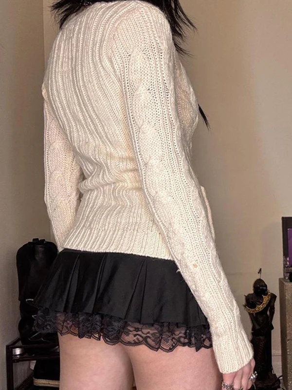 Twisted Yarn Knit Long Sleeve - Image 5
