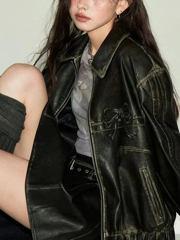 Unique Street Sweet And Cool Bow Jacket - Image 6