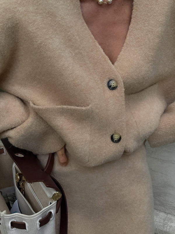 V-Neck Pocket Cardigan - Image 4