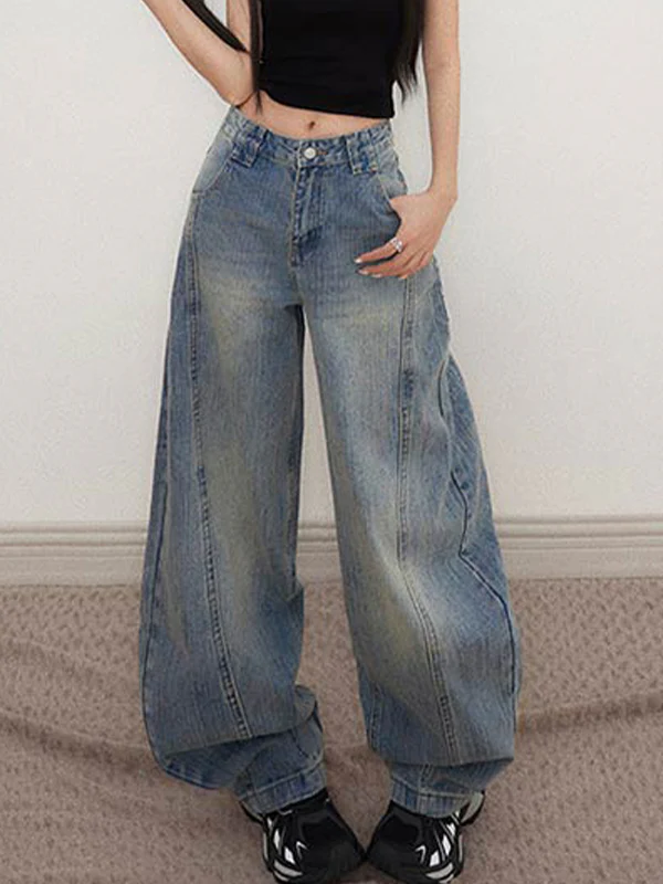 Versatile Wide-Legged Boyfriend Jeans - Image 3