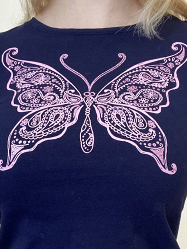 Vintage Acanthus Logo Print Baby Tee - Image 12