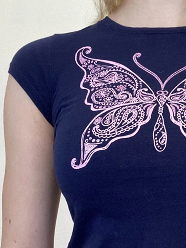 Vintage Acanthus Logo Print Baby Tee - Image 13