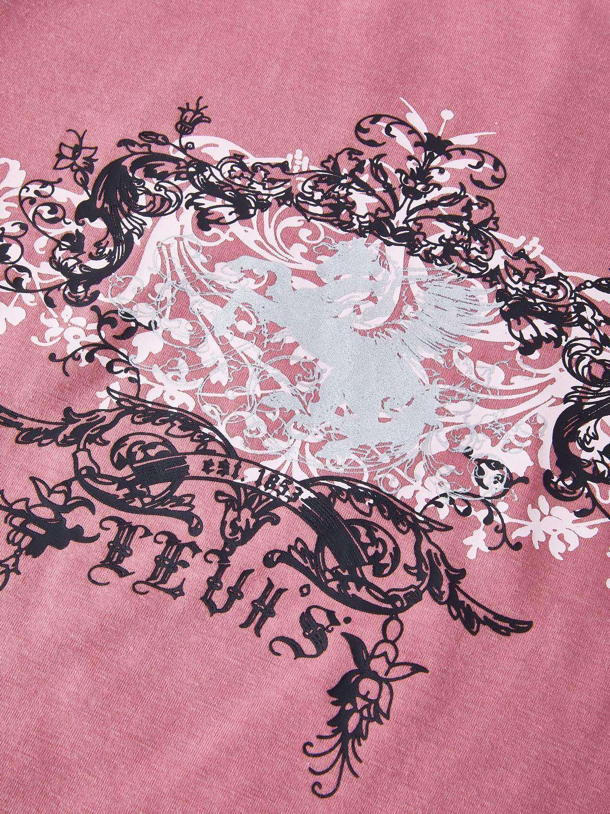 Vintage Acanthus Logo Print Baby Tee - Image 4